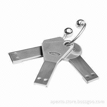 Key Shape USB Flash Drives with Up to 16GB Memory Capacity